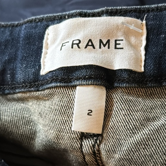 NWT FRAME Le One Mid-rise Skinny Jeans Dual Colors Blue Black - Picture 10 of 15